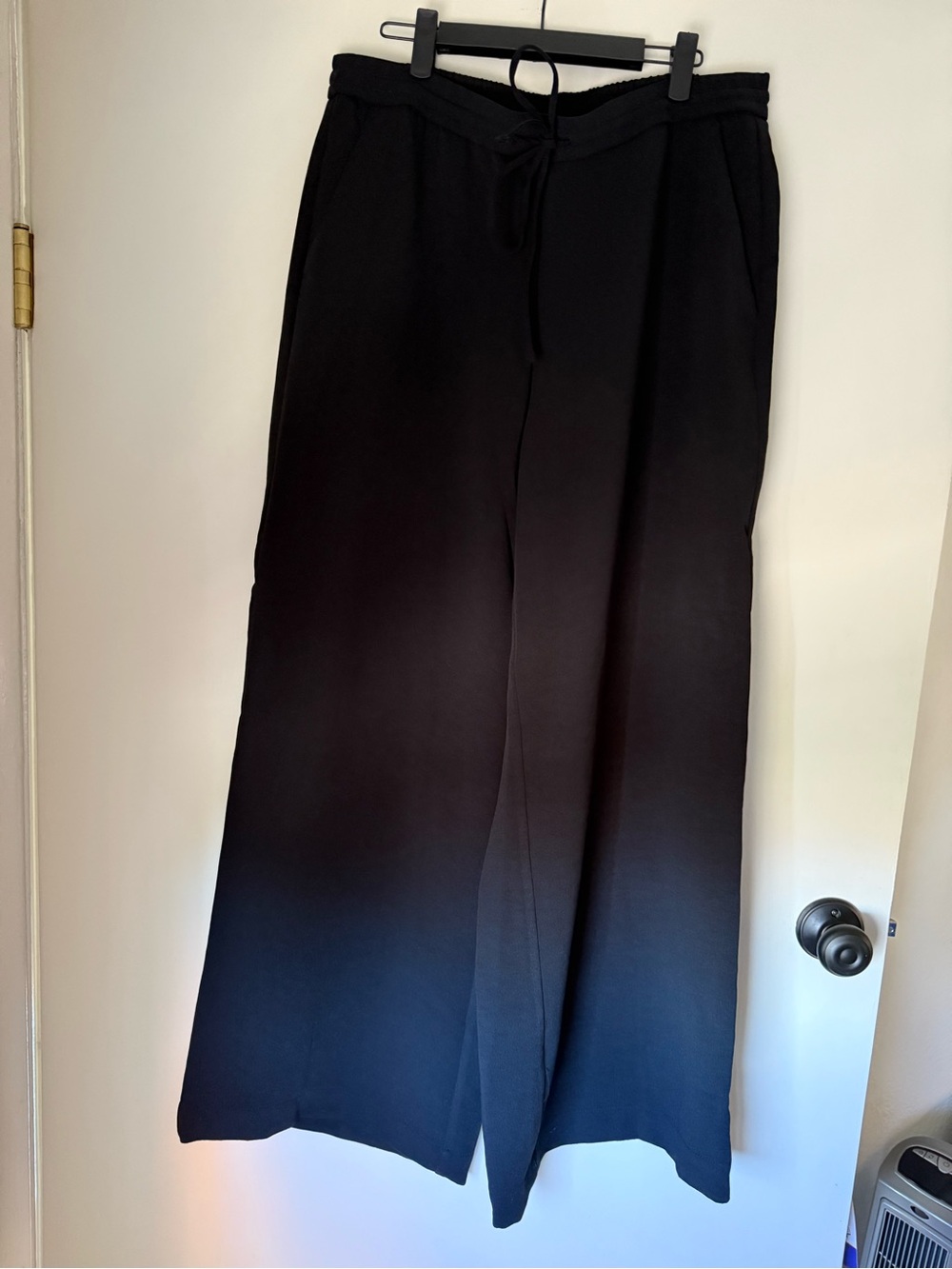 a new day Black Wide-Leg